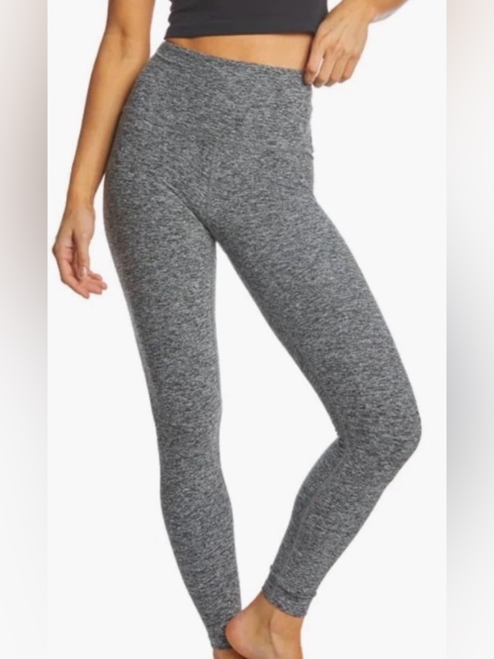 Beyond Yoga Gray High-Rise Leggings
